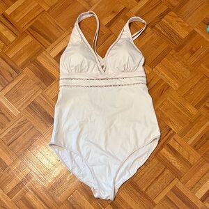 Elegant Cream Women's Swimsuit